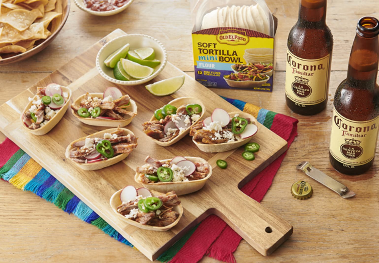 mini carnitas taco bowls